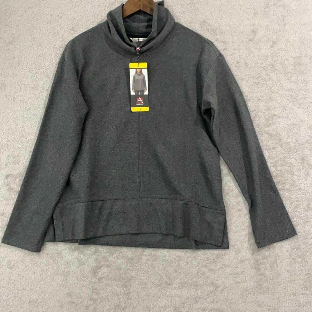 NEW Avalanche Womens S Gray Cowl neck Pullover Sweatshirt